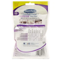Dentek Comfort Clean Flosboog en Tandenstoker ineen met Fluoridecoating | 60 stuks