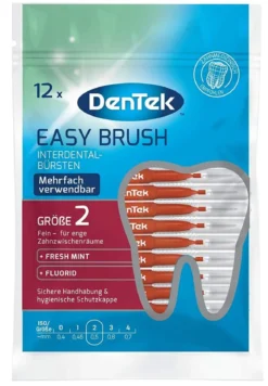 DenTek Easy Brush Interdentaal Ragers ISO 2 - 0,5 MM | 12 stuks