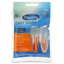 Dentek Easy Brush Ragers extra fijn ISO 1 (0,45 mm) met sluitkap | 12 stuks