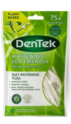 Dentek Flosboogjes Wittere Tanden | Zijden flosdraad | 75 Stuks