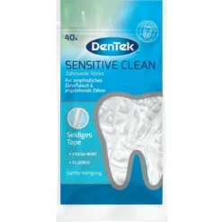 Dentek Sensitive Clean Flosspicks | Met Zijden Draad | 40 Stuks