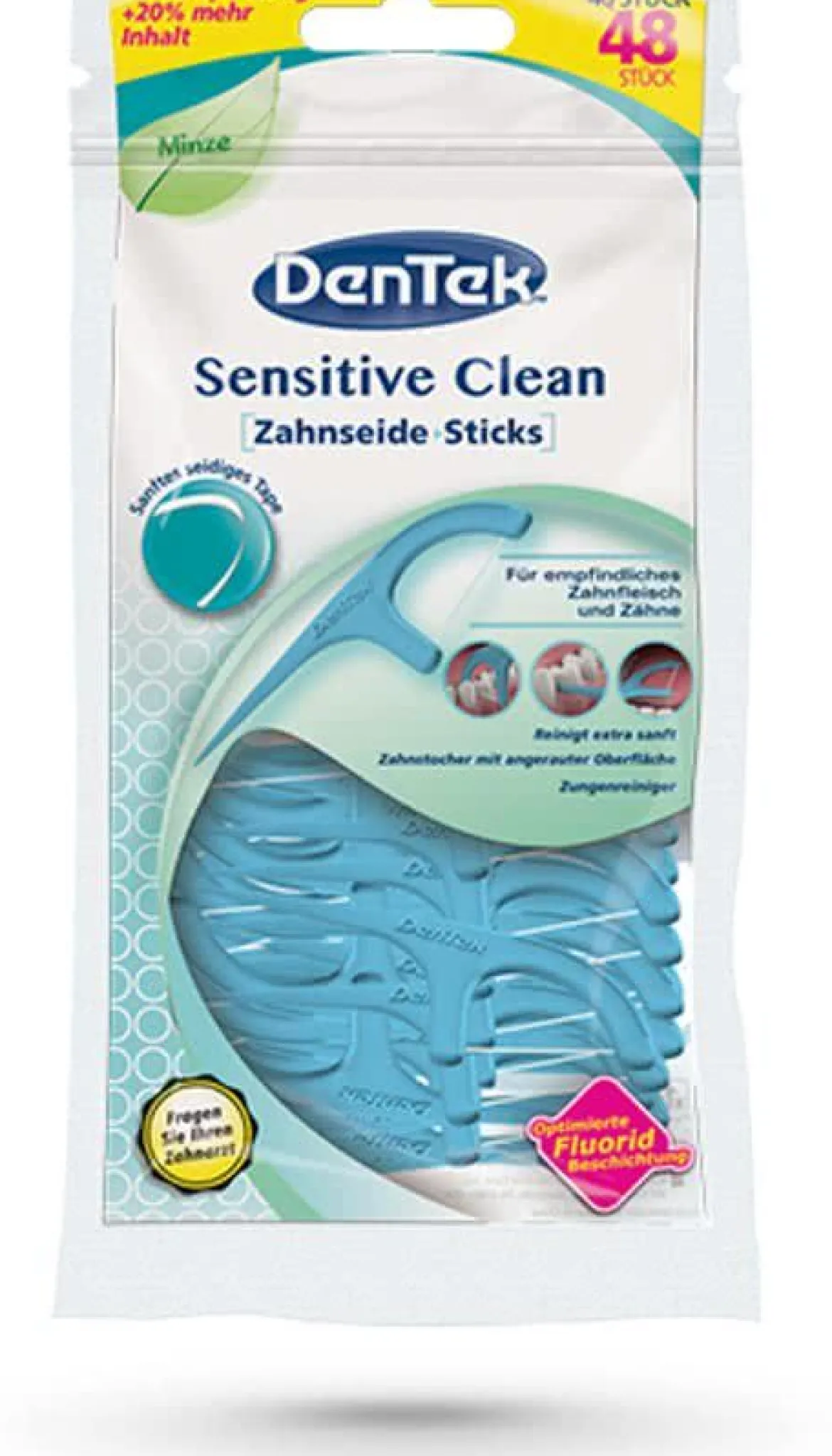 Dentek Sensitive Clean Flosspicks | Met Zijden Draad | 40 Stuks