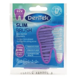Dentek Slim Brush Interdentale Ragers Mint Coating ISO 1 (0,44 mm) | 32 stuks | Recht