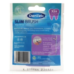 Dentek Slim Brush Interdentale Ragers Mint Coating ISO 1 (0,44 mm) | 32 stuks | Recht