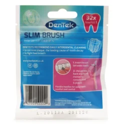 Dentek Slim Brush Interdentale Ragers ISO 1 (0,45 mm) | 32 stuks | Konisch