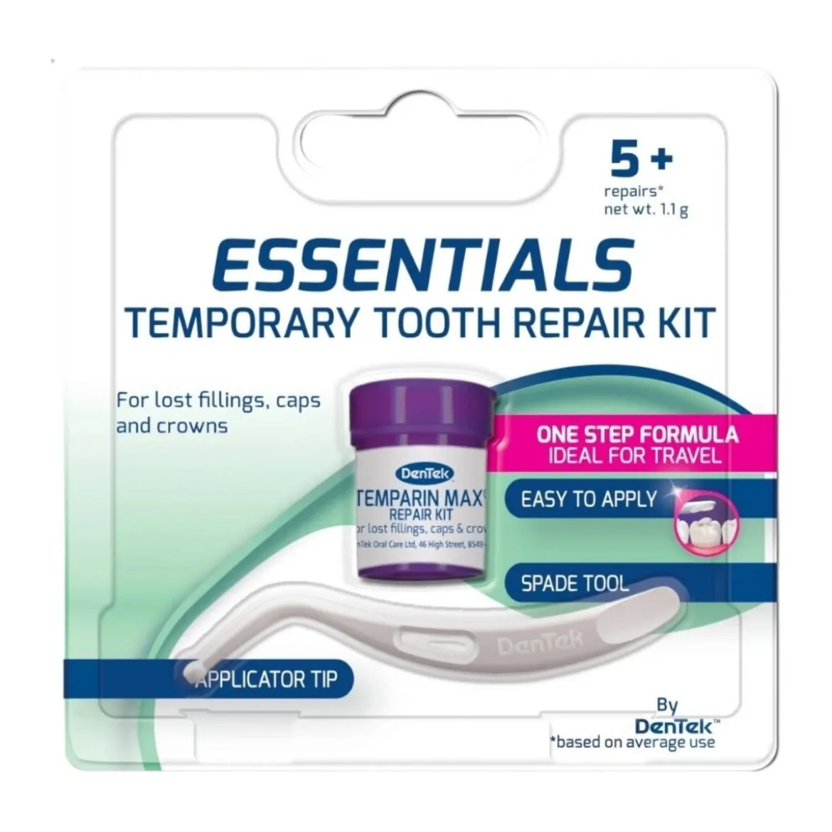 DenTek® Temparin Max Noodvulling Voor Tand of Kroon 1.1G (SMALL)