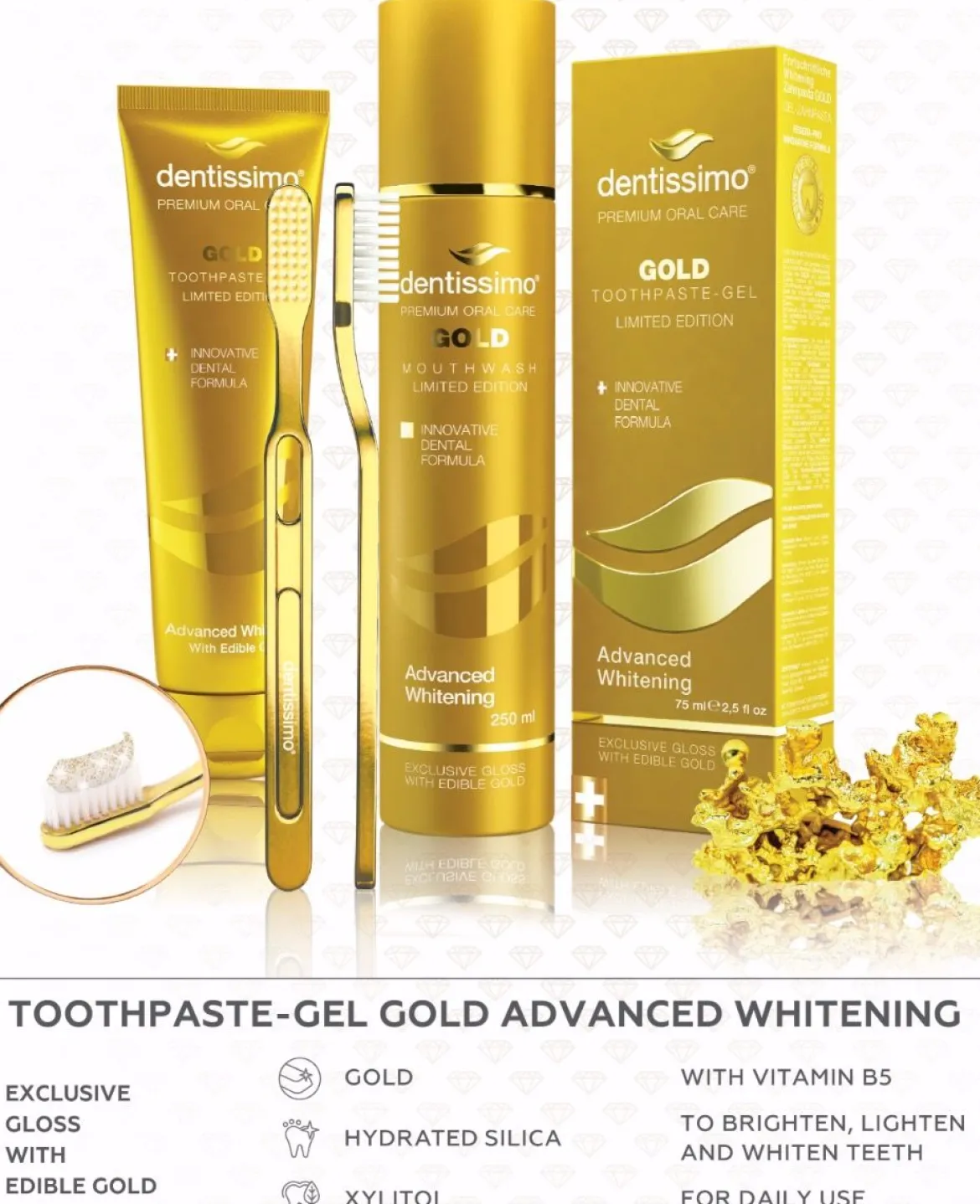 Dentissimo Gold Whitening Tandpasta