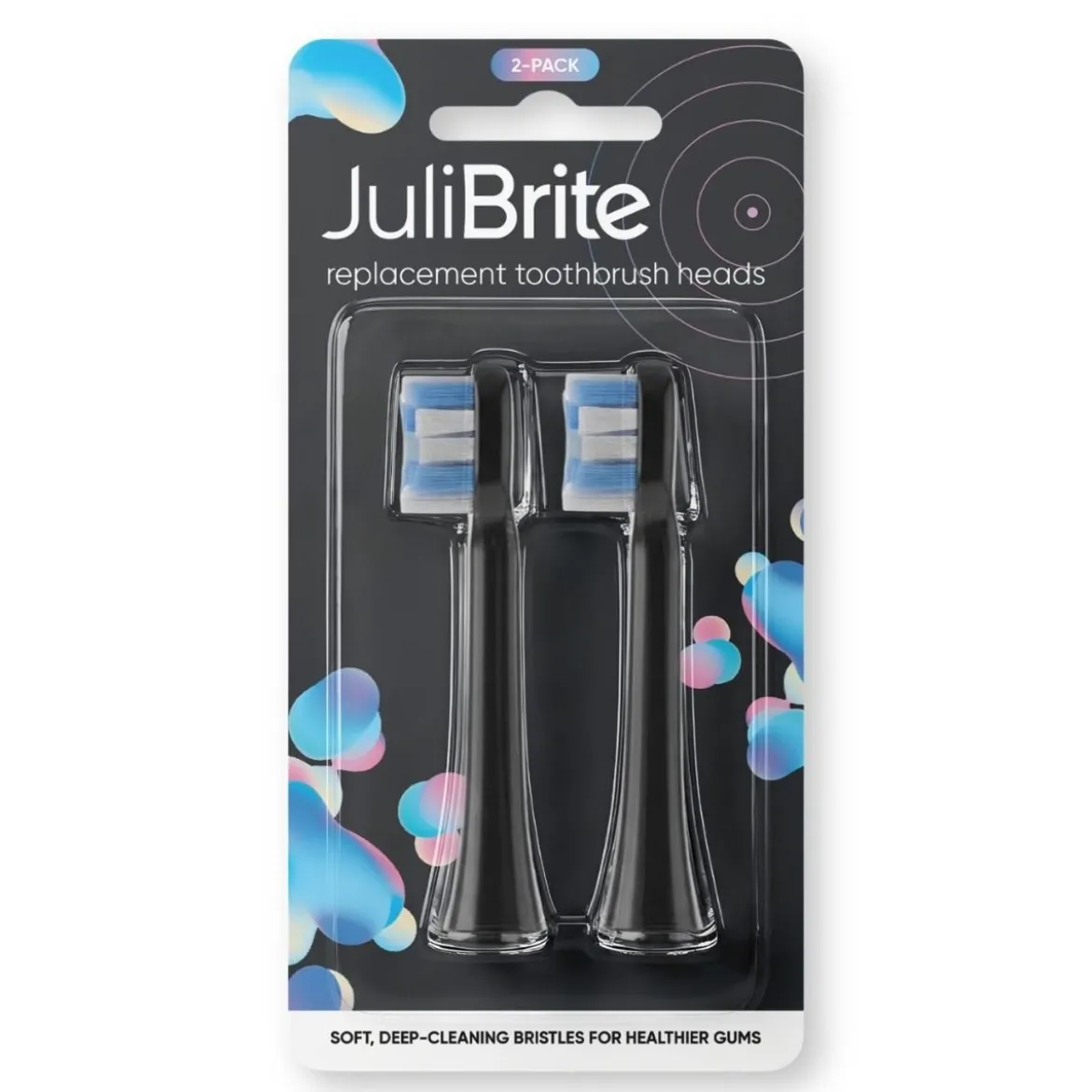 JuliBrite® Opzetborstel Zwart (2-Pack)