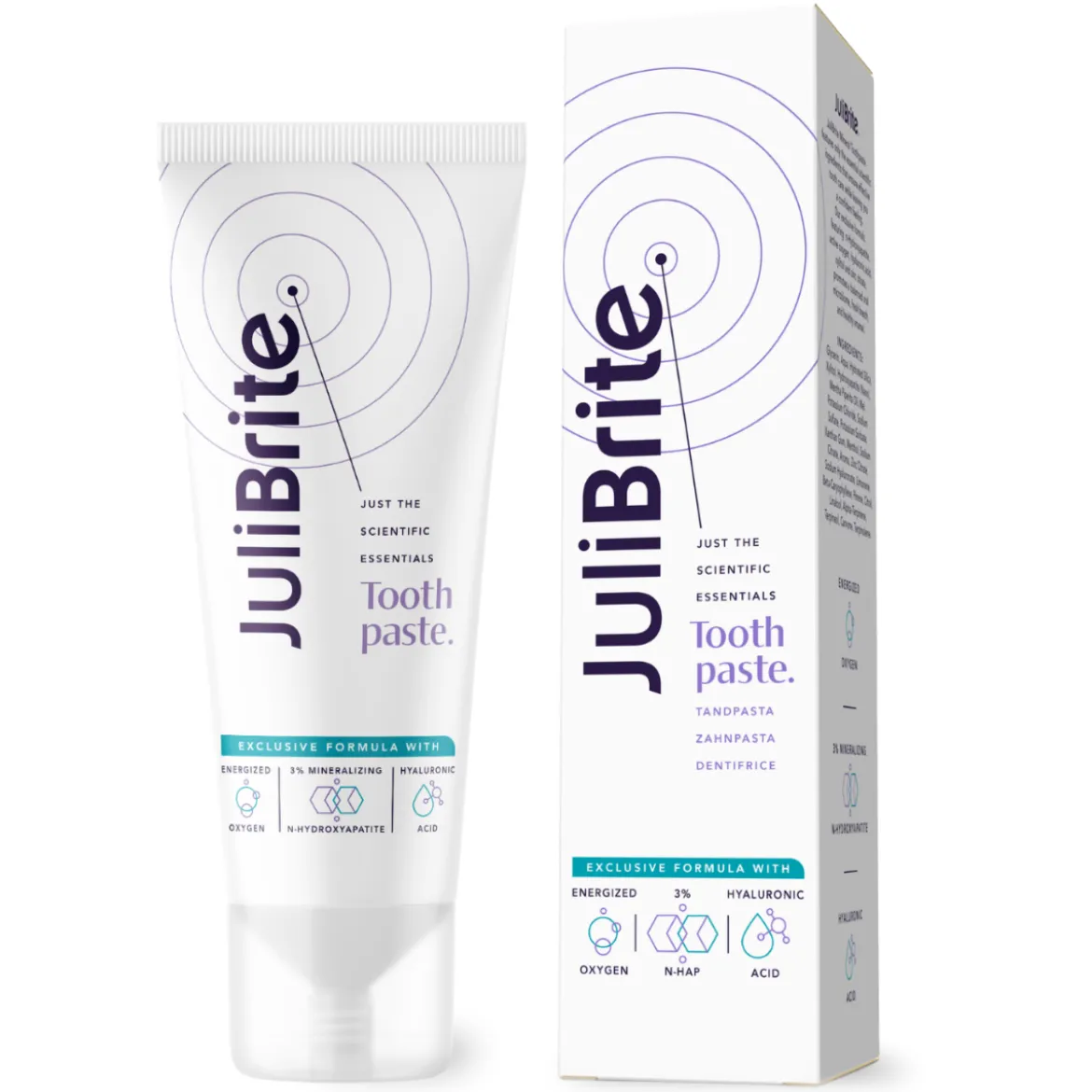 JuliBrite® Tandpasta met nano-hydroxyapatiet & actieve zuurstof