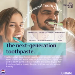 JuliBrite® Tandpasta met nano-hydroxyapatiet & actieve zuurstof