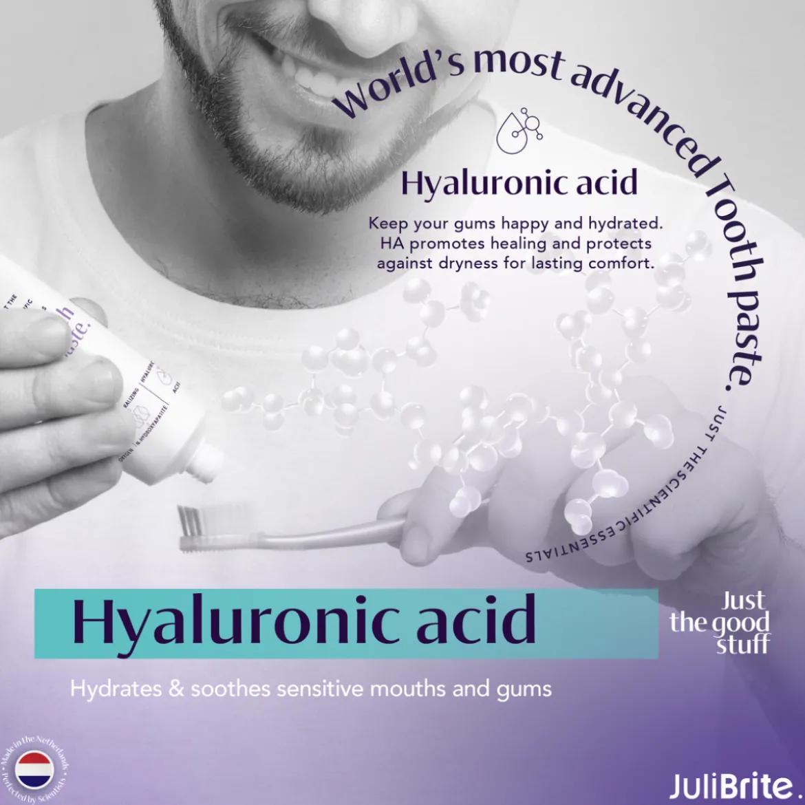 JuliBrite® Tandpasta met nano-hydroxyapatiet & actieve zuurstof