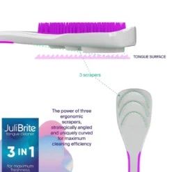 JuliBrite® Tongreiniger 2-pack (roze)