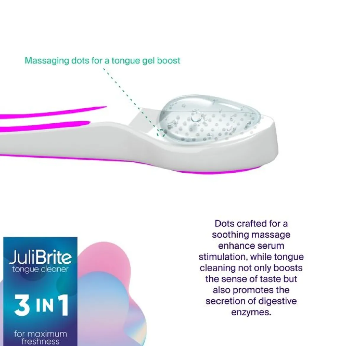 JuliBrite® Tongreiniger 2-pack (roze)