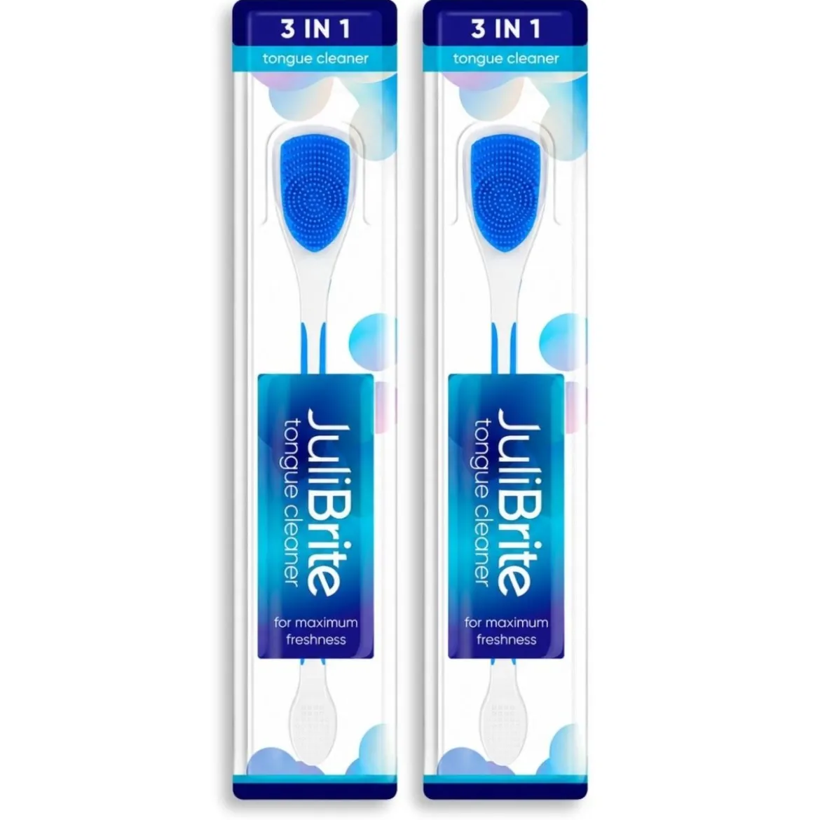 JuliBrite® Tongreiniger 2-pack (blauw)
