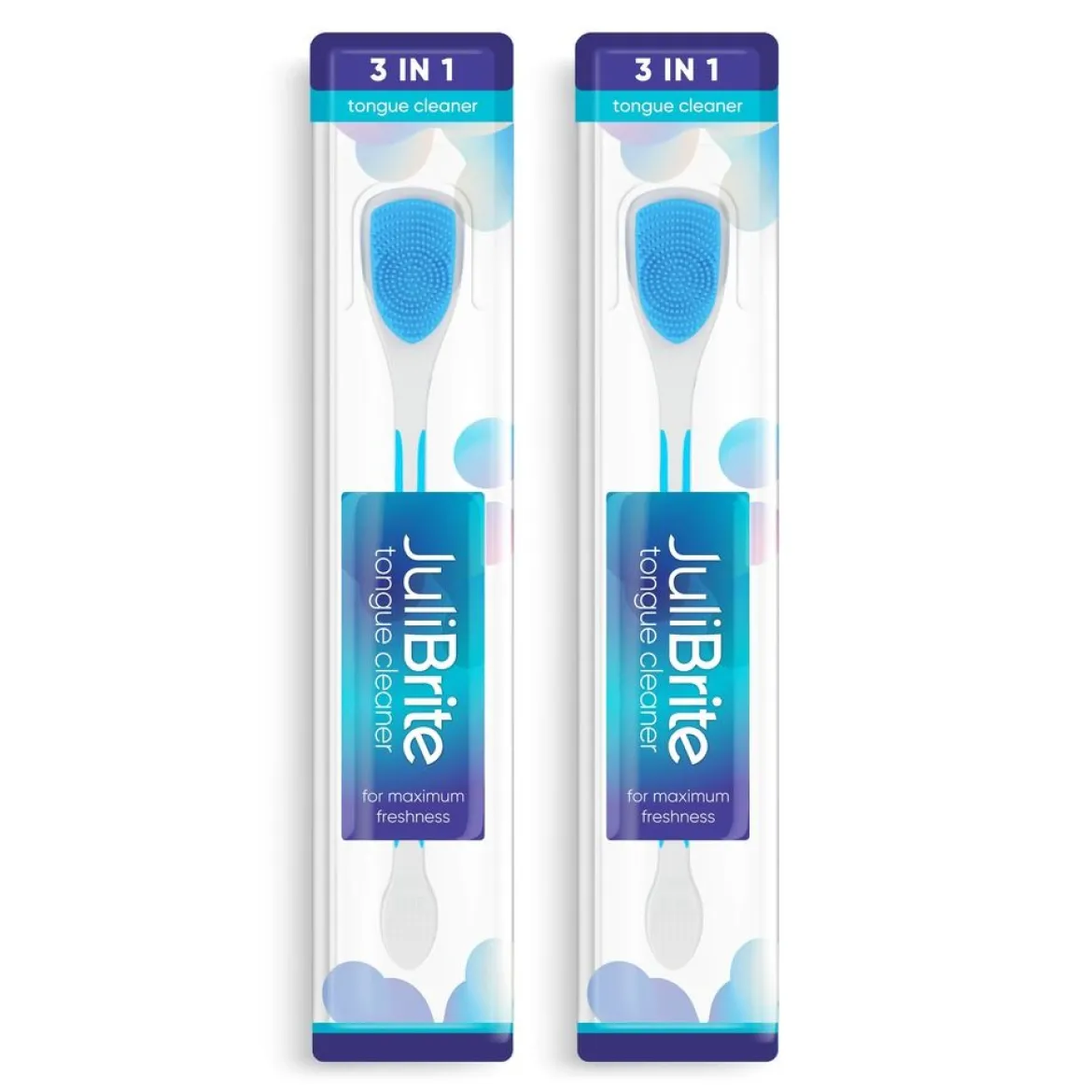 JuliBrite® Tongreiniger 2-pack (blauw)