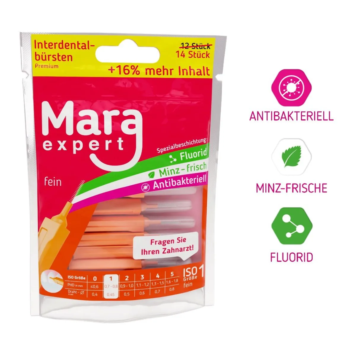 Mara Expert Interdentale Ragers | ISO 1 | Breed | 0,45 mm