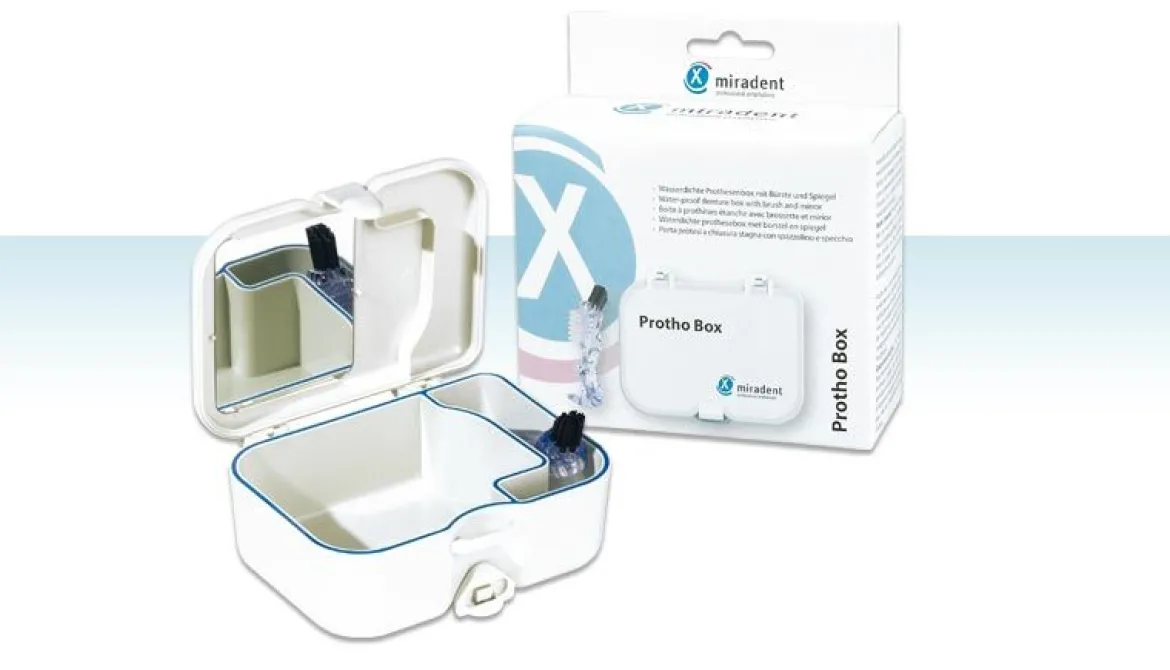 Miradent Prothese Box + Borstel