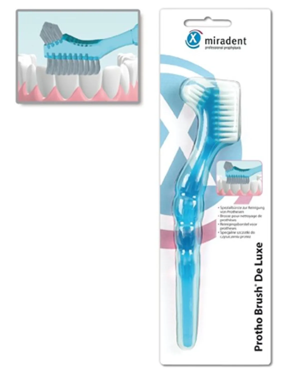 Miradent Protho Brush De Luxe Prothese Borstel