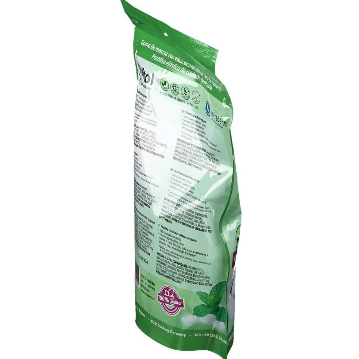 Miradent Xylitol Chewing Gum Spearmint 200 stuks