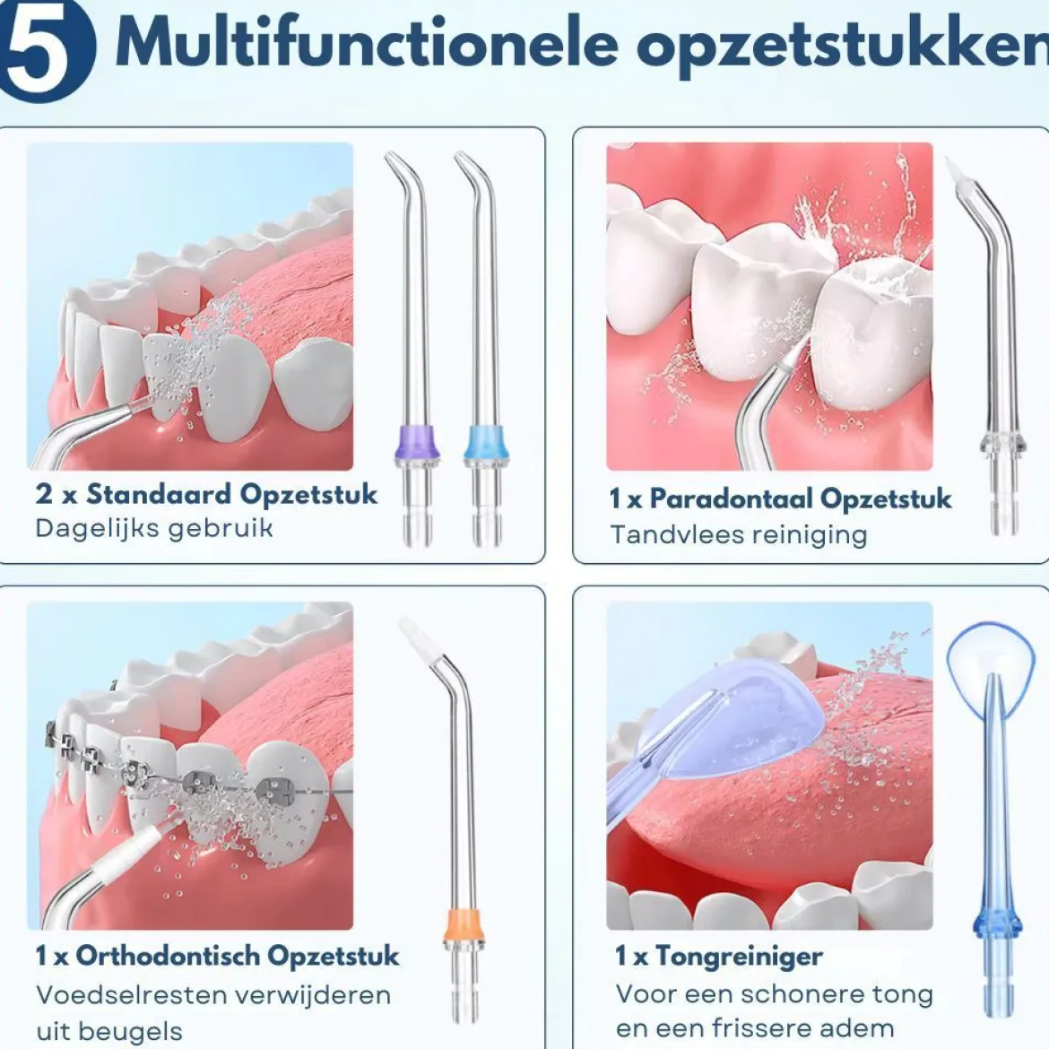 Multifunctionele Opzetstukken Voor Waterflosser