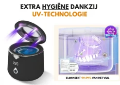 Oral Icon® Ultrasonische Beugel & Aligner Reiniger Dental Pod (Zwart)