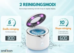 Oral Icon® Ultrasonische Beugel & Aligner Reiniger Dental Pod (Wit)