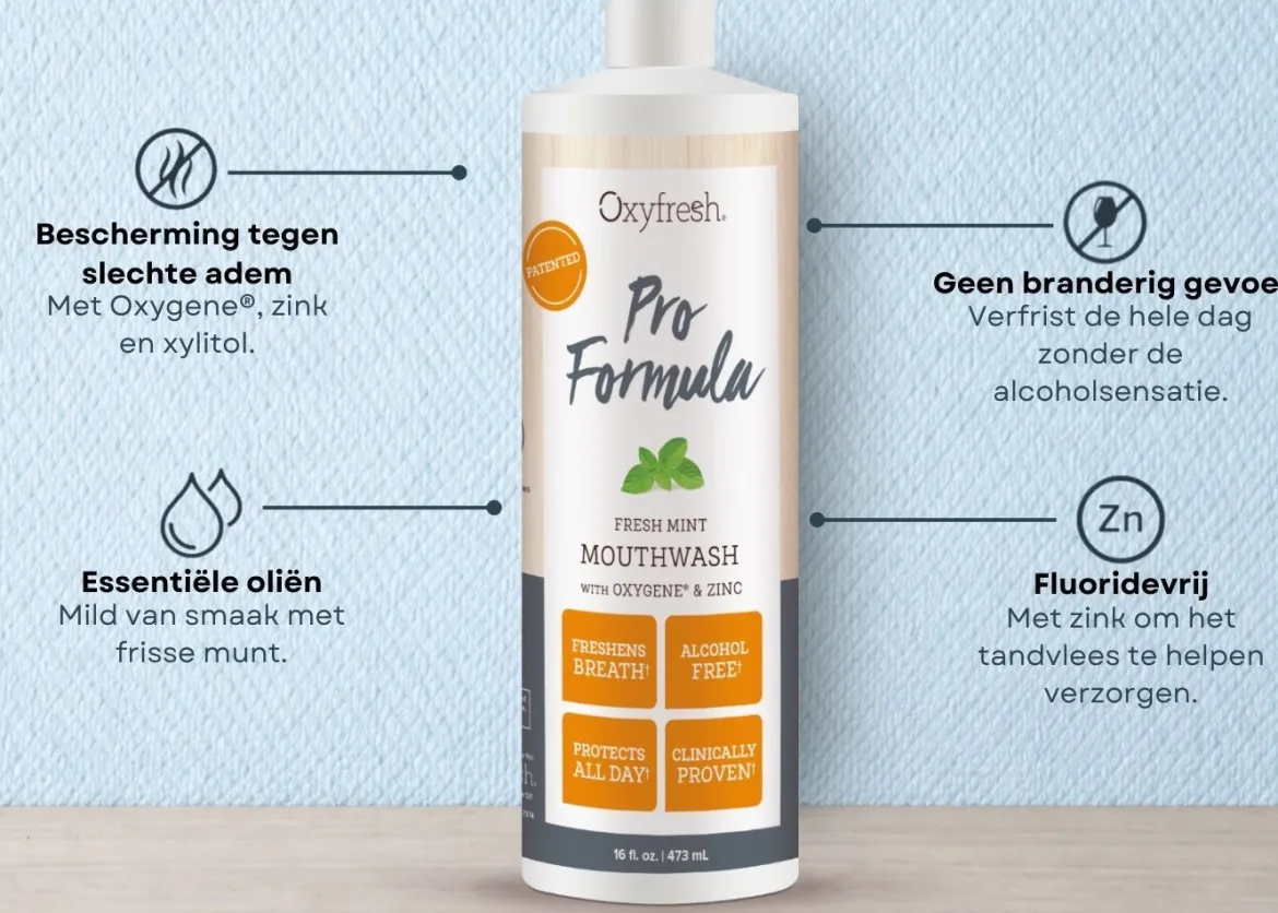 OxyFresh Patented Zink Mondwater